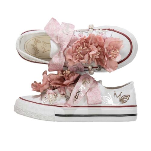 SNEAKERS FLORES ROSA