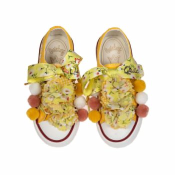 SNEAKERS FLORES AMARILLAS